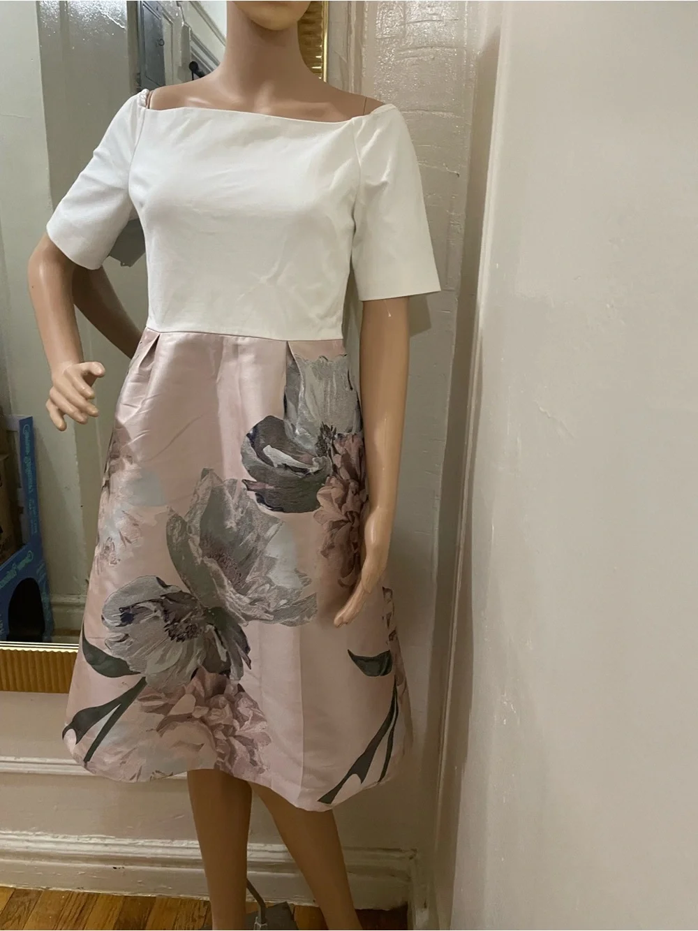 Ted Baker Blush Pink and Ivory Satin Lined Piece